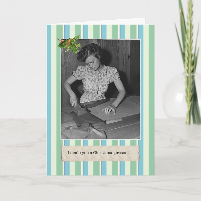 Excelente Depressão Cartões de Natal Engraçados (Frente)