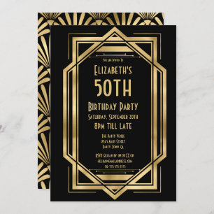 Excelente Gatsby 50 convites para o aniversário