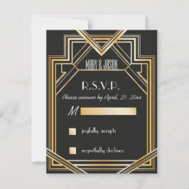 Excelente Gatsby - placa RSVP inspirada