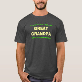 EXCELENTE GRANDPA - Camisa T Personalizável
