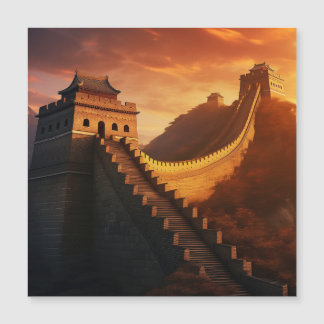 Excelente Muro da China Sunset Magnetic Card - Asi