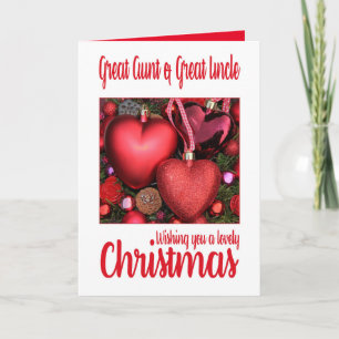 Excelente Tia e Excelente Tio Lovely Cartão de Nat