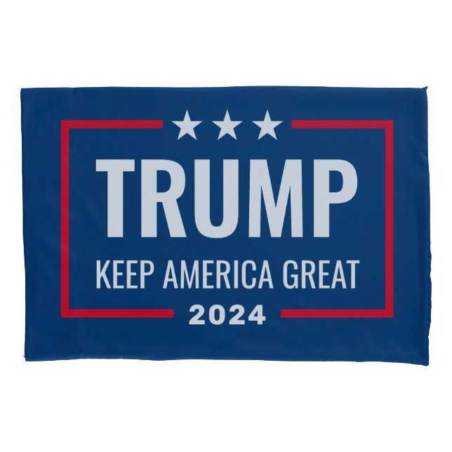 Excelente Trump 2024 Keep America - azul vermelho (Frente)