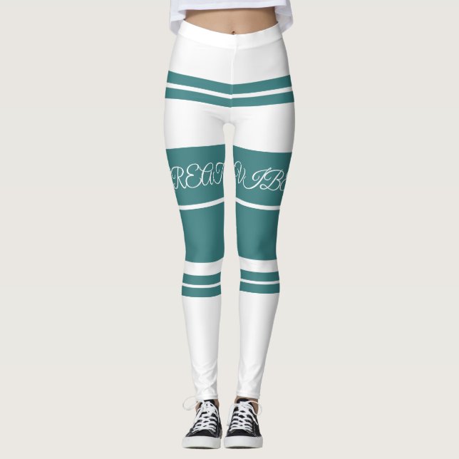 Excelente Vibes Green Luxury Leggings para mulhere (Frente)