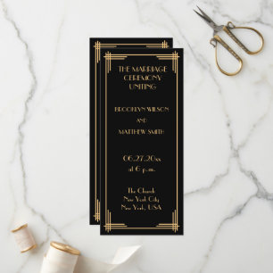 Excelente Vintage Gatsby Art Deco Programas de Cas