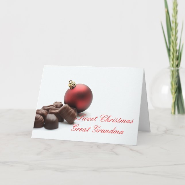 Excelente Vovó Feliz Cartão de Natal (Frente)