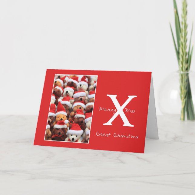 Excelente Vovó Feliz Cartão de Natal (Frente)