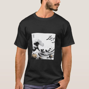 Excelente Wave da Camisa de Arte do Halloween Hoku