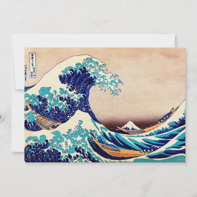 Excelente Wave Off Kanagawa Japonês Vintage Fine A (Frente)