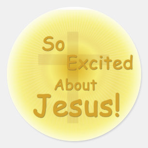 "Excitado assim sobre etiquetas de Jesus"