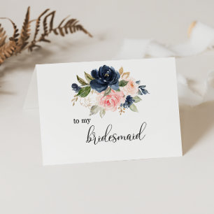 Exclusivo Agradecimento de Dama de Honra Floral de