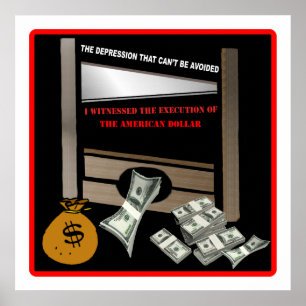Execução do poster americano do dólar