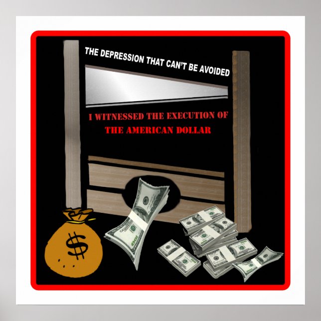 Execução do Poster do dólar americano (Frente)