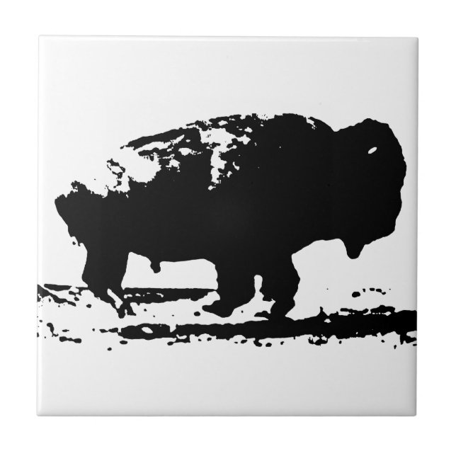 Executando Buffalo Bison Pop Art (Frente)