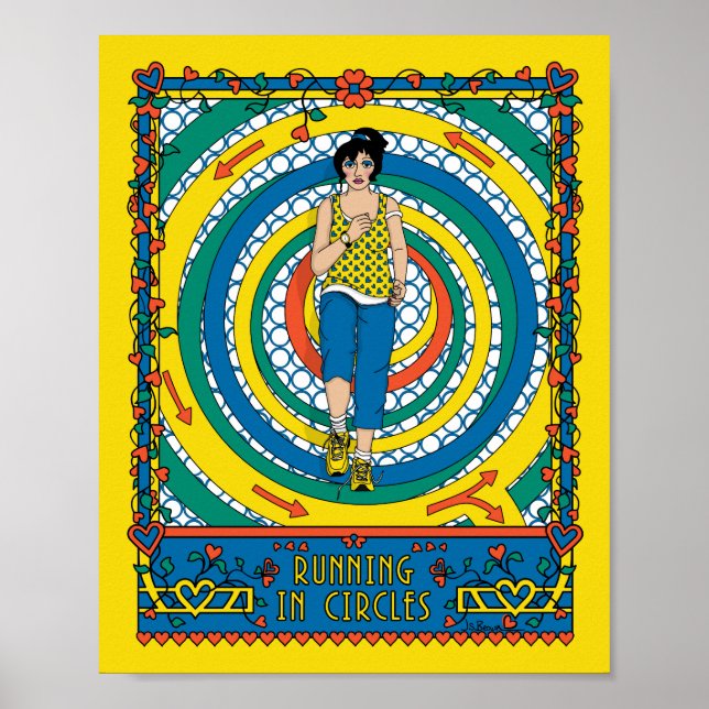 Executando em Círculos_B_8x10 Poster (Frente)