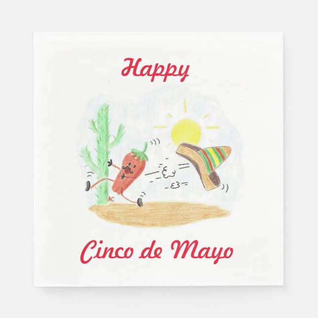 Executando guardanapos de papel branco do almoço h (Frente)