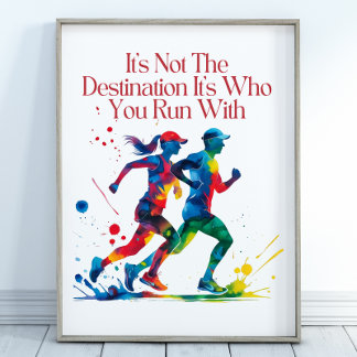 Executando Poster de Motivação, Presente Perfeito 