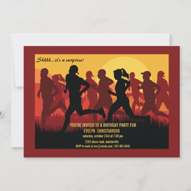 Executar como um convite para maratonistas (Frente)