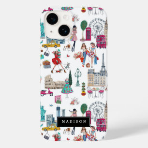 Exemplo da menina Iphone X da cidade da compra