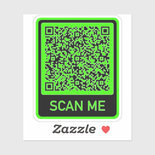 Exemplo de Adesivo de Código QR Personalizado (Folha)