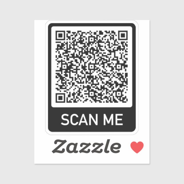 Exemplo de Adesivo de Código QR Personalizado (Folha)