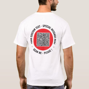 Exemplo de Camisa de Código QR com Texto Personali