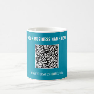 Exemplo de Caneca de Café com Código QR de Marca P