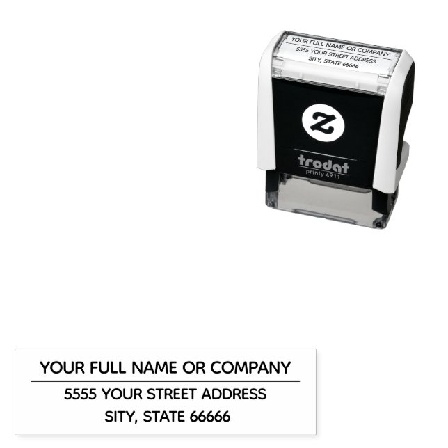 Exemplo de Carimbo Personalizado do Nome do Cheio (In Situ)