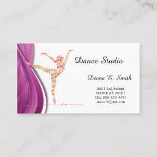 Exemplo de cartão de chamada clássico-dança