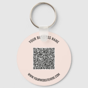 Exemplo de chaveiro com código QR promocional da m