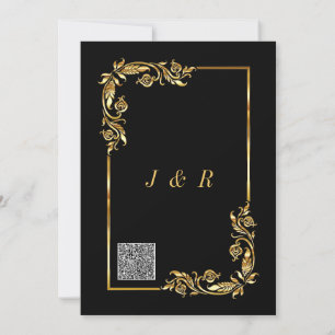 Exemplo de Convite de Casamento de Código QR Doura