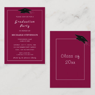 Exemplo de Convite de Formatura com Design Persona