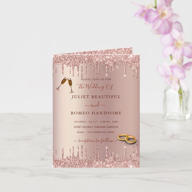 Exemplo de Convite para Casamento de Literatura de (Orquídea)