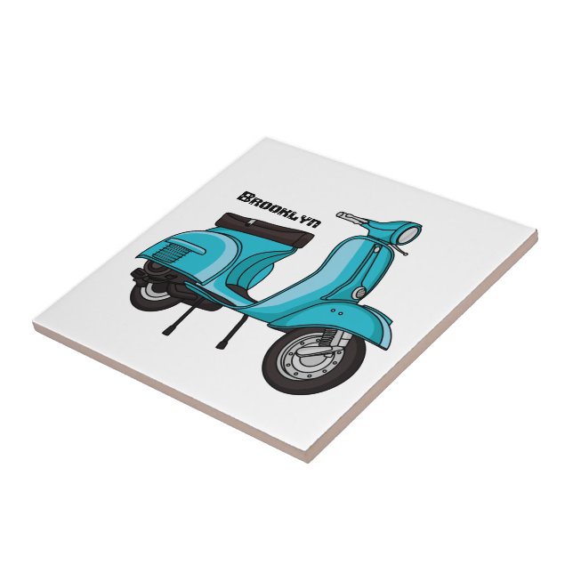 Exemplo de desenho animado de motocicleta em forma