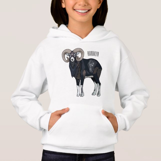 Exemplo de desenho animado de ovelhas Mouflon (Frente)