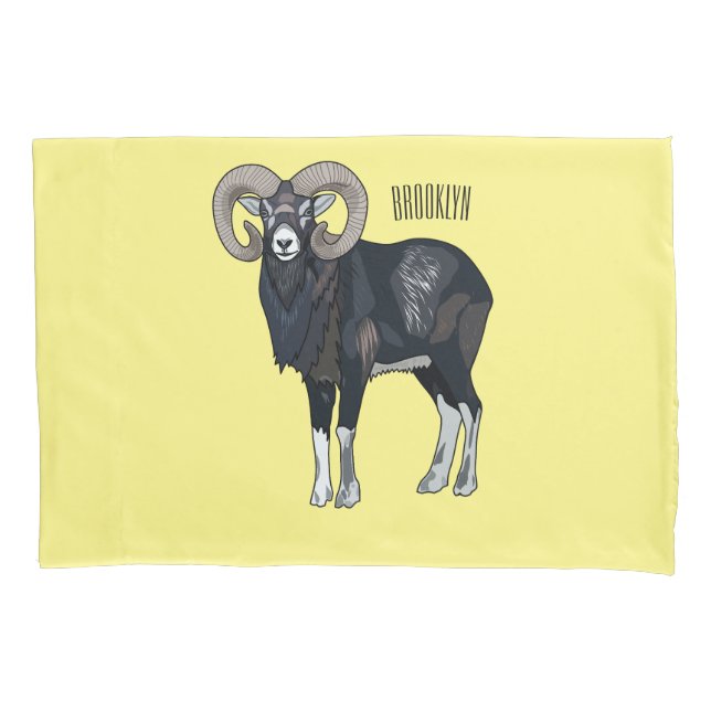 Exemplo de desenho animado de ovelhas Mouflon (Frente)