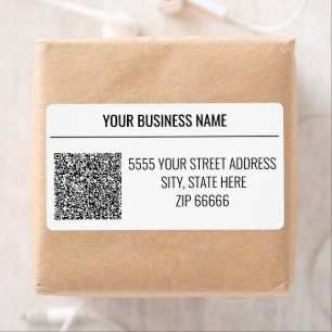 Exemplo de Etiquetas de Endereço de Código QR Pers