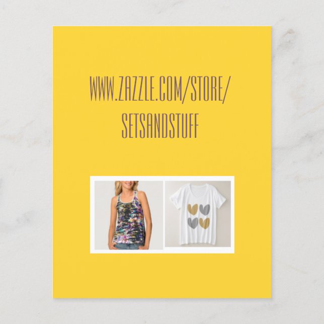 Exemplo de folheto (Verso)