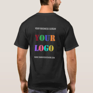 Exemplo de logotipo e camiseta comercial de texto