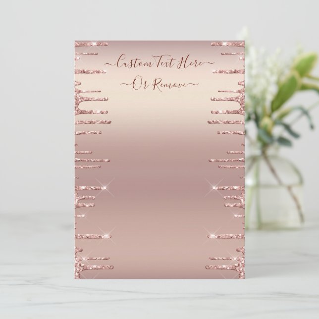 Exemplo de Menu de Blush Glitter em Rosa Dourado P (Em pé/Frente)