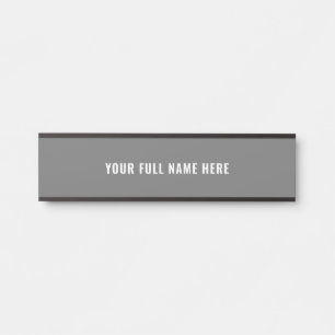 Exemplo de Placa de Porta com Nome Personalizado p