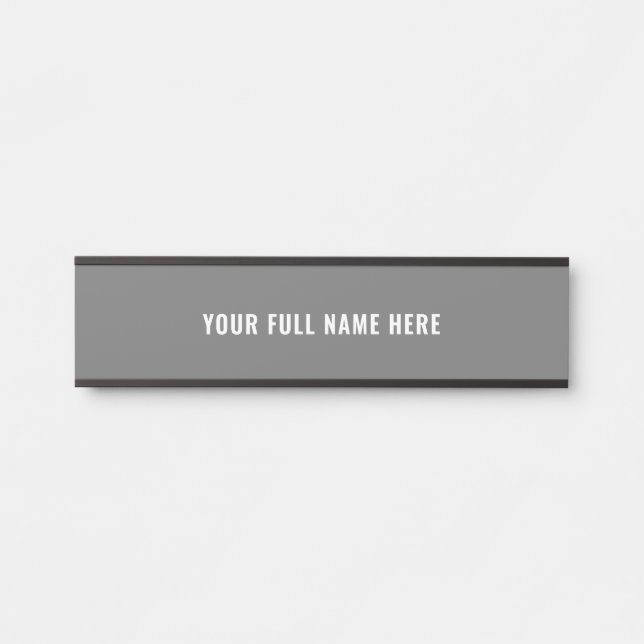 Exemplo de Placa de Porta com Nome Personalizado p (Frente)