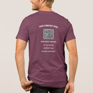 Exemplo de texto personalizado e código QR do logo