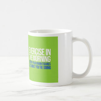 Exercício na caneca da manhã