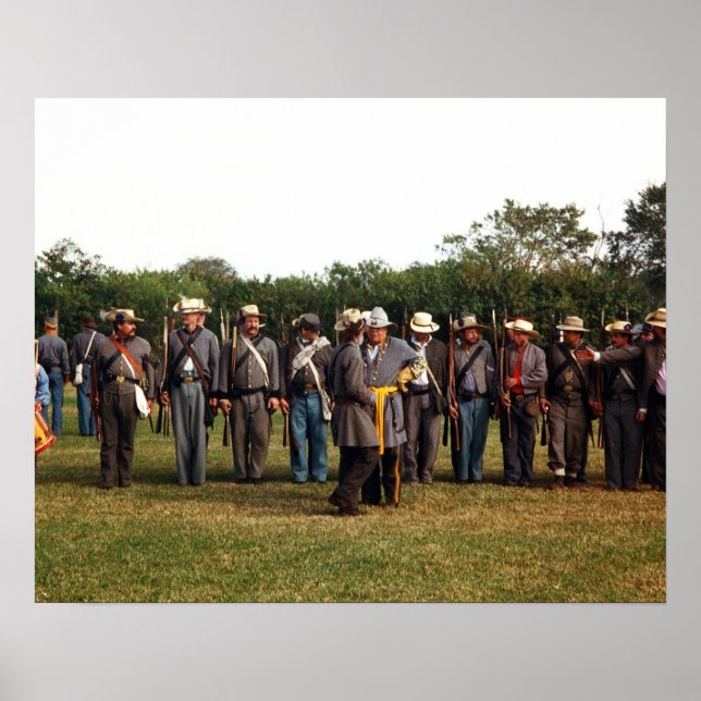 Exército Confederado da Guerra Civil da poster (Frente)