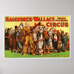 Exército de Hagenbeck Wallace do poster dos