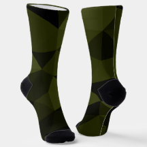Exército escuro verde preto padrão de malha geomét