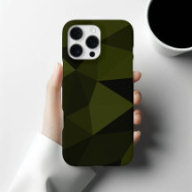 Exército escuro verde preto padrão de malha geomét