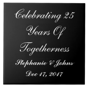 Exibição de Aniversário de Casamento de Prata P