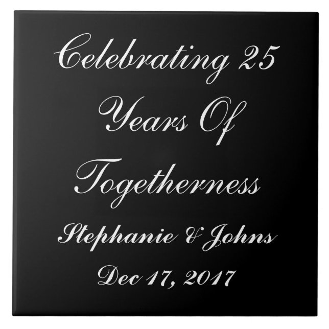 Exibição de Aniversário de Casamento Silver Person (Frente)